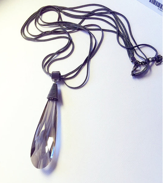 Vintage Geometrical Crystal Pendant