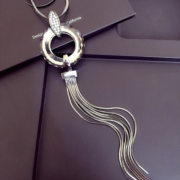 Vintage Geometrical Crystal Pendant