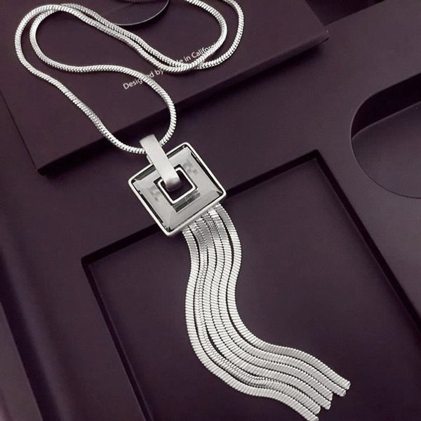 Vintage Geometrical Crystal Pendant