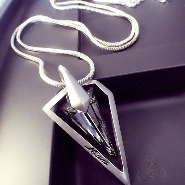 Vintage Geometrical Crystal Pendant