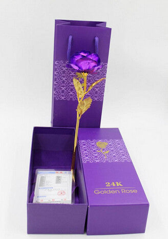 Gold Foil Plated Rose <3