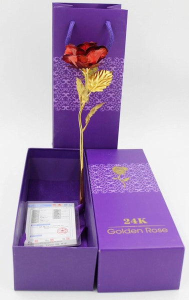 Gold Foil Plated Rose <3