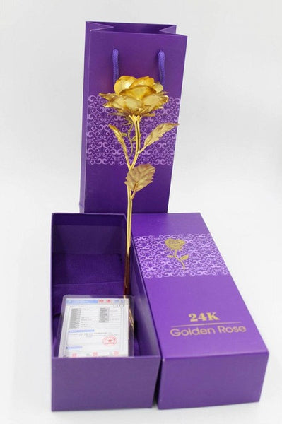 Gold Foil Plated Rose <3