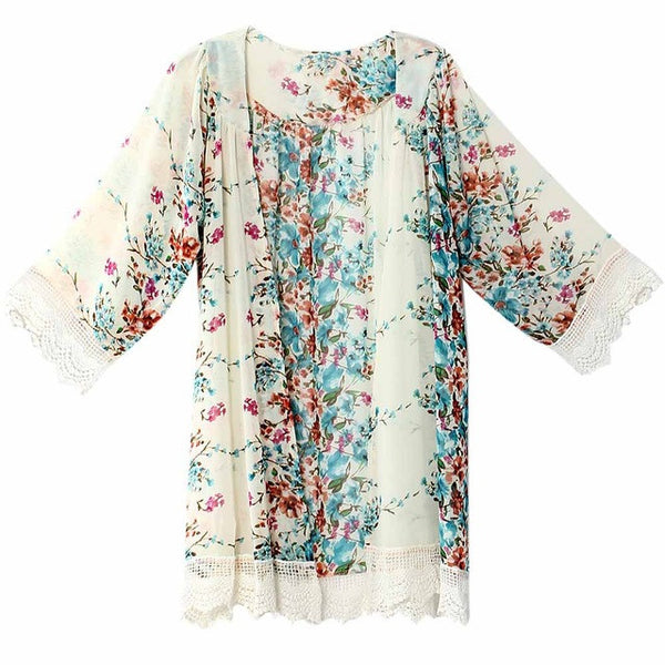 Chiffon Vintage Floral Blouse