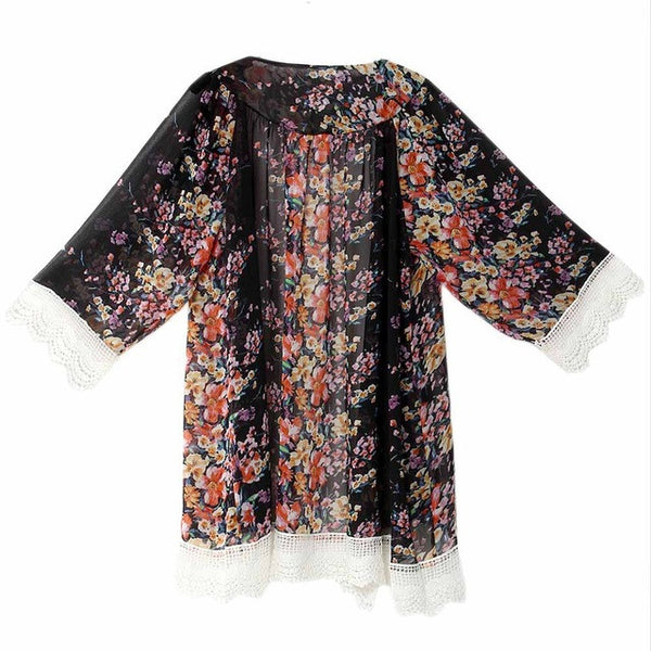 Chiffon Vintage Floral Blouse