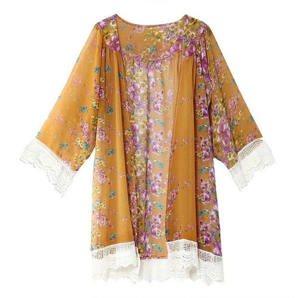 Chiffon Vintage Floral Blouse