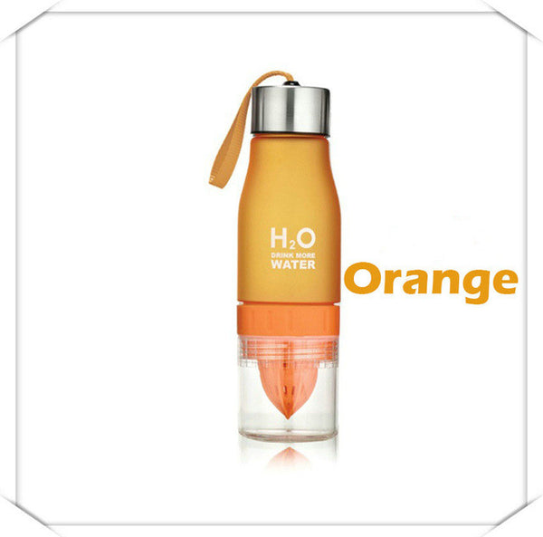 650ml Water Bottle H20 - dual use - plastic (Free Shipping)