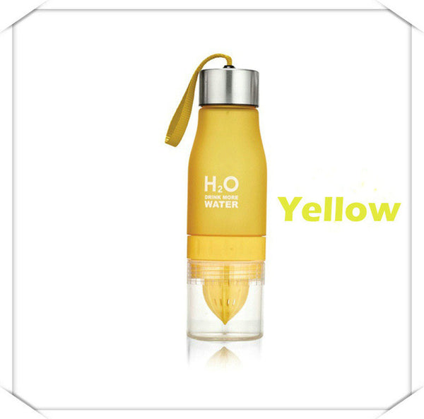 650ml Water Bottle H20 - dual use - plastic (Free Shipping)