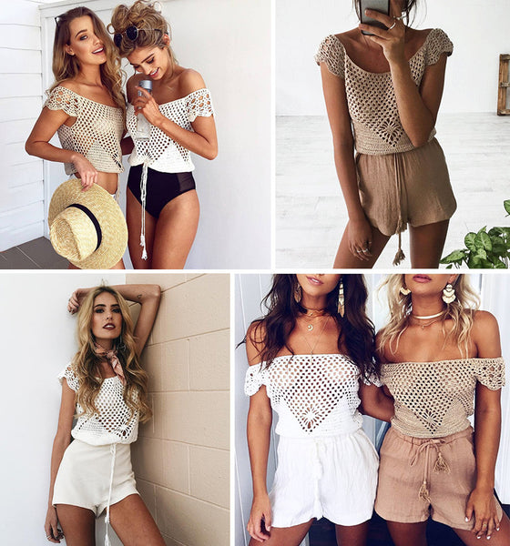 Crochet blouse shirt