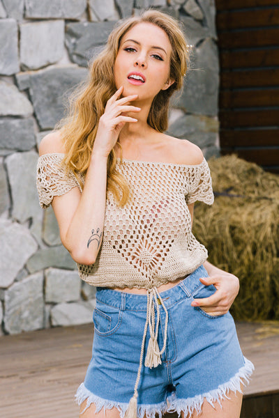 Crochet blouse shirt