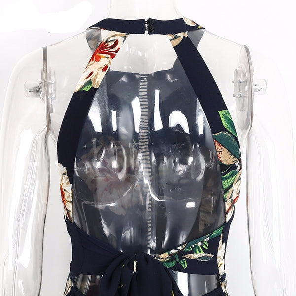 Sexy Vestidos Chiffon beach floral dress