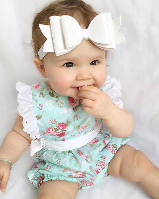 Baby Girl Lace Floral Romper Jumpsuit (FreeShipping)
