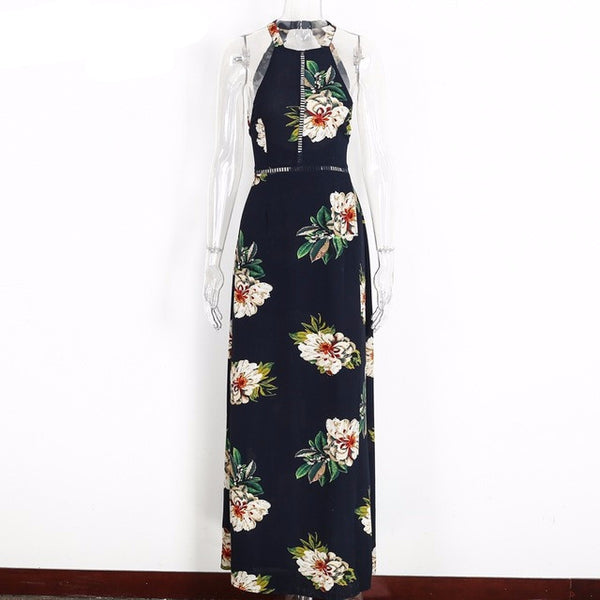 Sexy Vestidos Chiffon beach floral dress