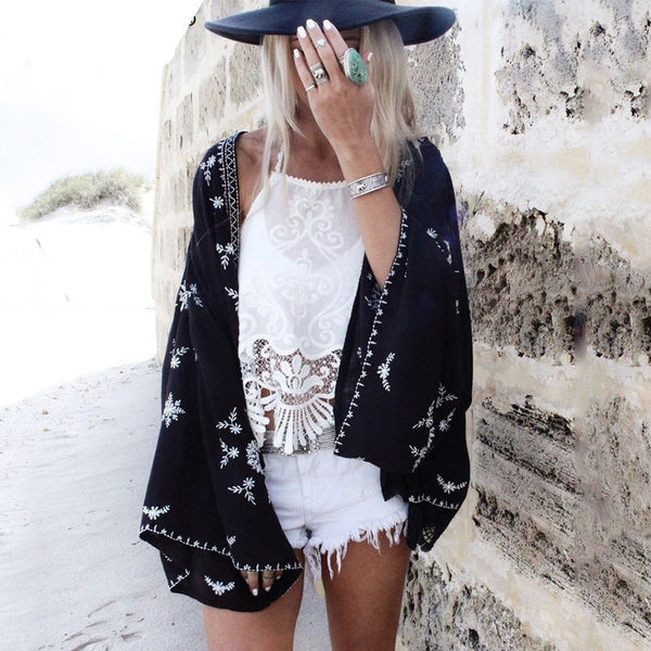boho chiffon cardigan