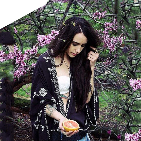 boho chiffon cardigan