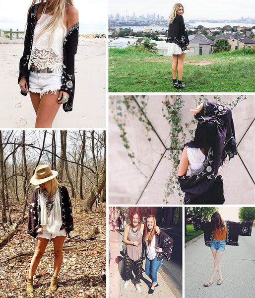 boho chiffon cardigan
