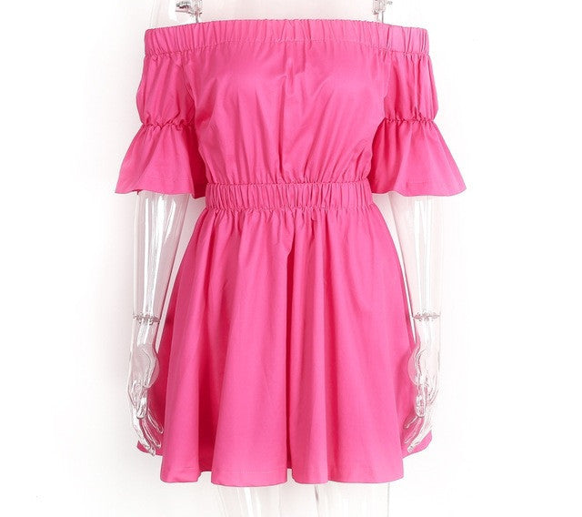 Off sholder sexy Vestidos dress