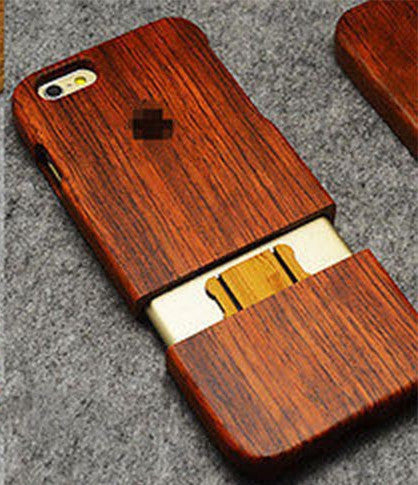 Fully Wooden Wolf Case (Samsung + Iphone)