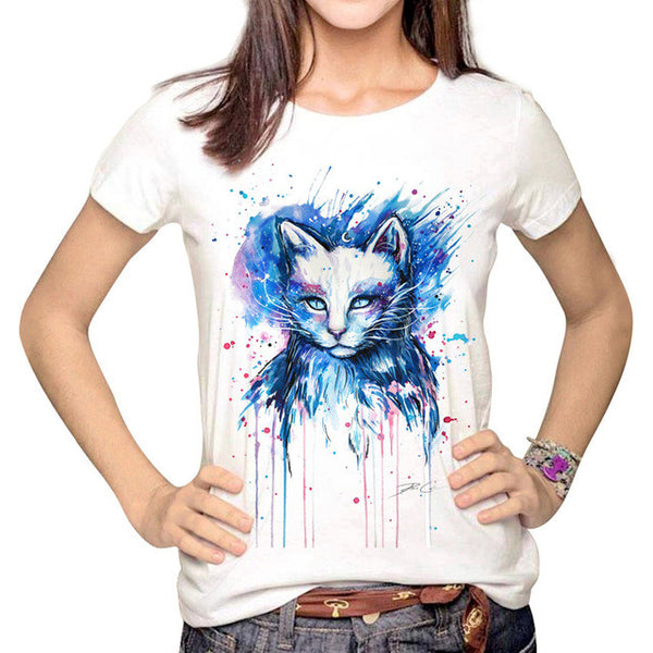 Women Multi Harajuku Printed Tumblr T shirts <3