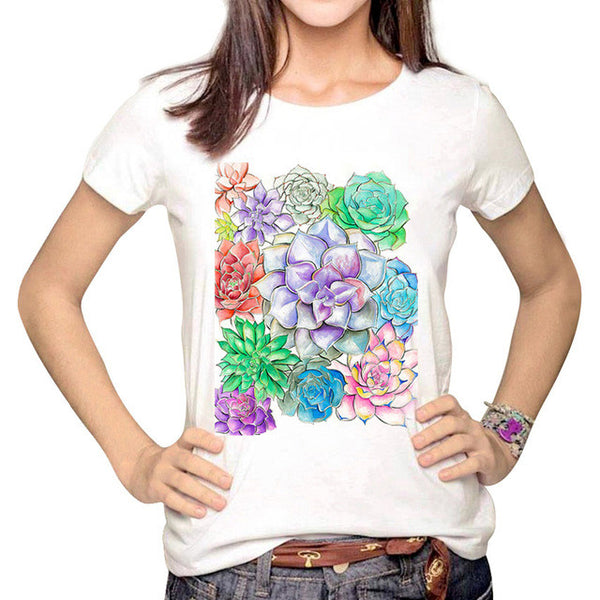 Women Multi Harajuku Printed Tumblr T shirts <3