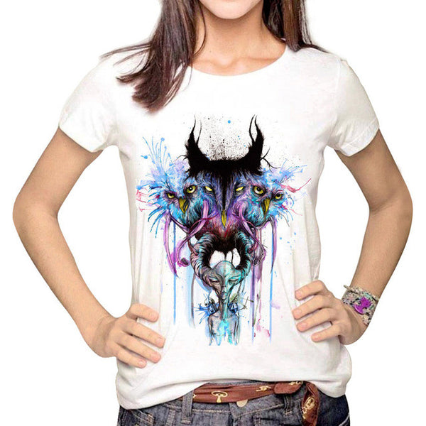 Women Multi Harajuku Printed Tumblr T shirts <3