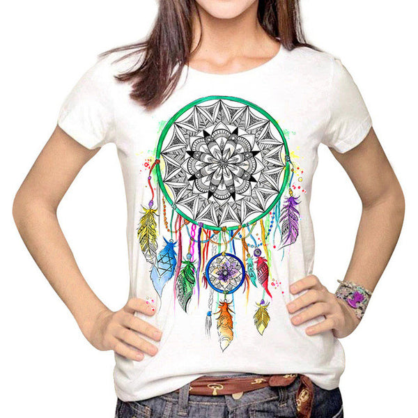 Women Multi Harajuku Printed Tumblr T shirts <3
