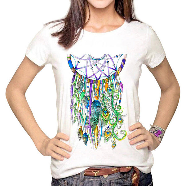 Women Multi Harajuku Printed Tumblr T shirts <3