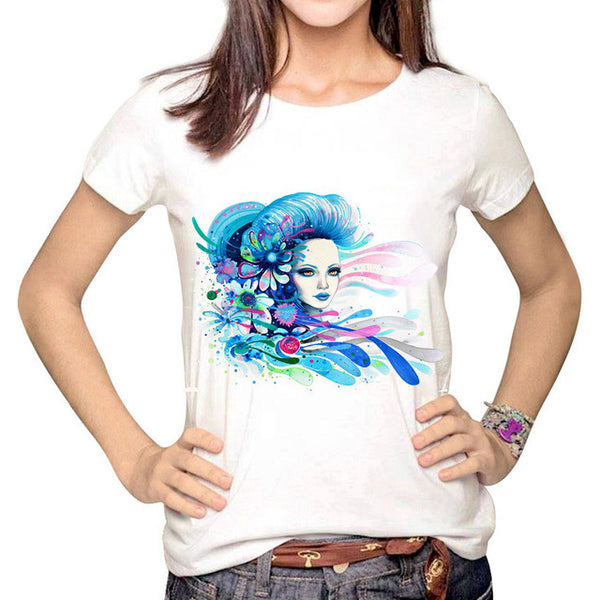 Women Multi Harajuku Printed Tumblr T shirts <3
