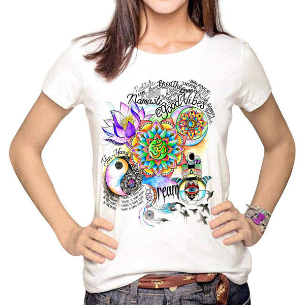 Women Multi Harajuku Printed Tumblr T shirts <3