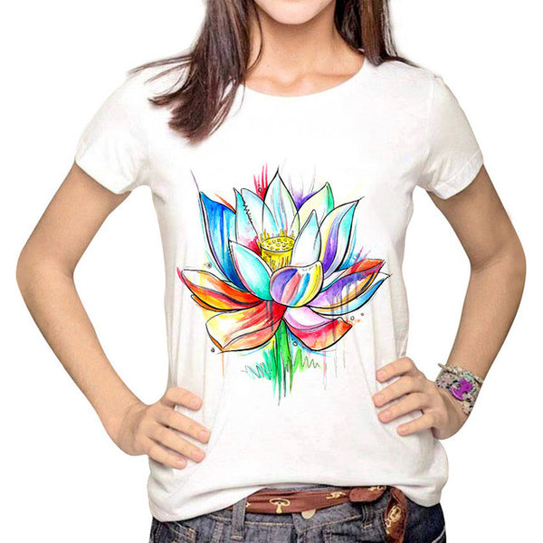Women Multi Harajuku Printed Tumblr T shirts <3