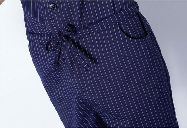 Mens Striped Romper