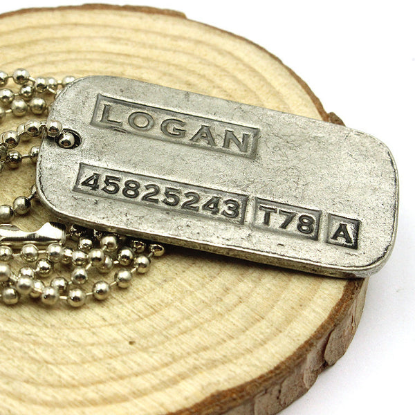 Wolverine / Logan Dog Tag ID Necklace