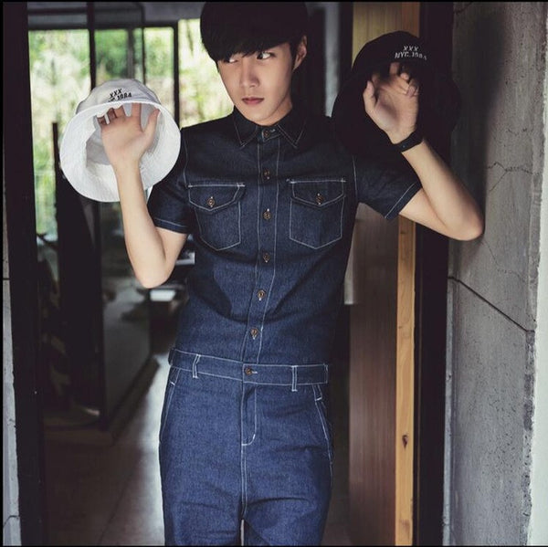 Mens Denim Romper
