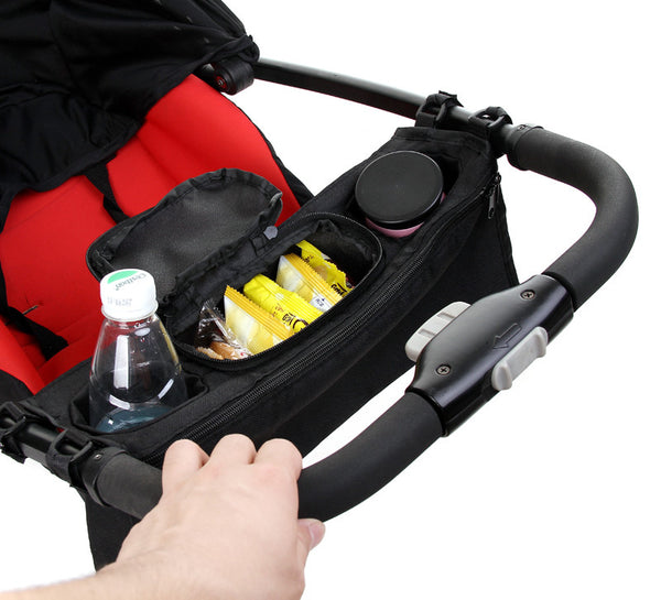 Baby Stroller Organizer Cooler and Thermal Bags Accessories - Black