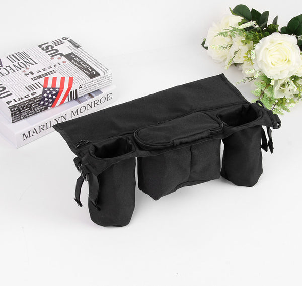 Baby Stroller Organizer Cooler and Thermal Bags Accessories - Black