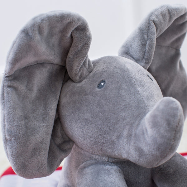 NEW! Musical Peek-A-Boo Elephant Plush Doll