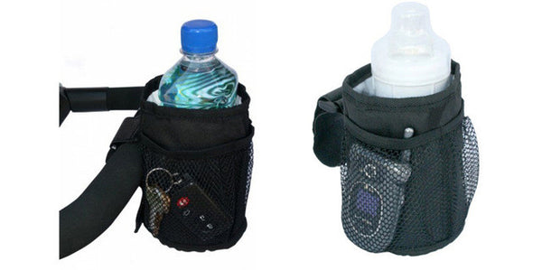 Baby Stroller Organizer Cooler and Thermal Bags Accessories - Black