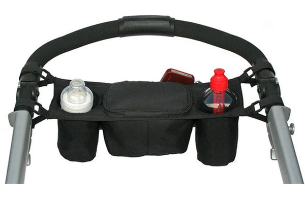 Baby Stroller Organizer Cooler and Thermal Bags Accessories - Black