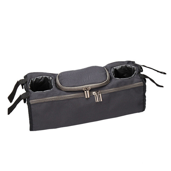 Baby Stroller Organizer Cooler and Thermal Bags Accessories - Black