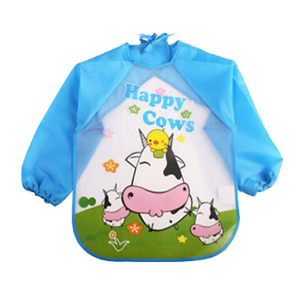 Children/Baby/Toddlers Waterproof Long Sleeve Bibs