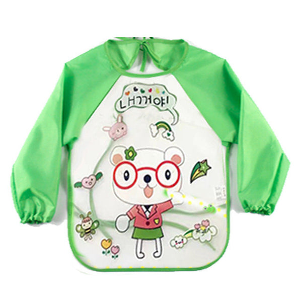 Children/Baby/Toddlers Waterproof Long Sleeve Bibs