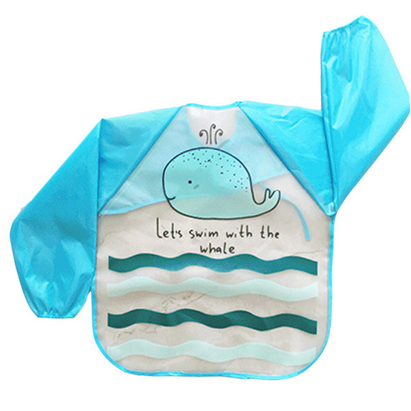 Children/Baby/Toddlers Waterproof Long Sleeve Bibs