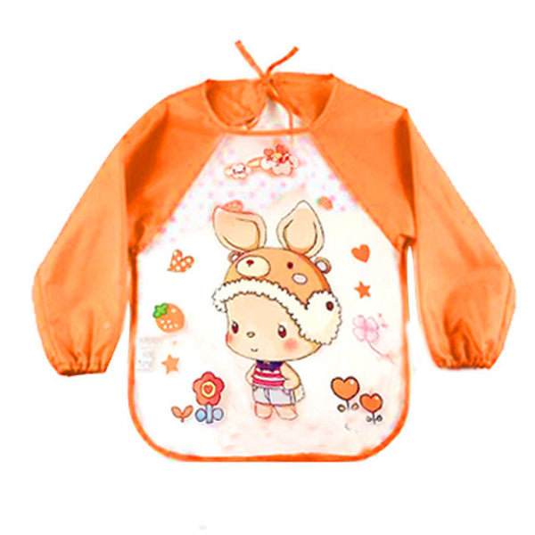 Children/Baby/Toddlers Waterproof Long Sleeve Bibs