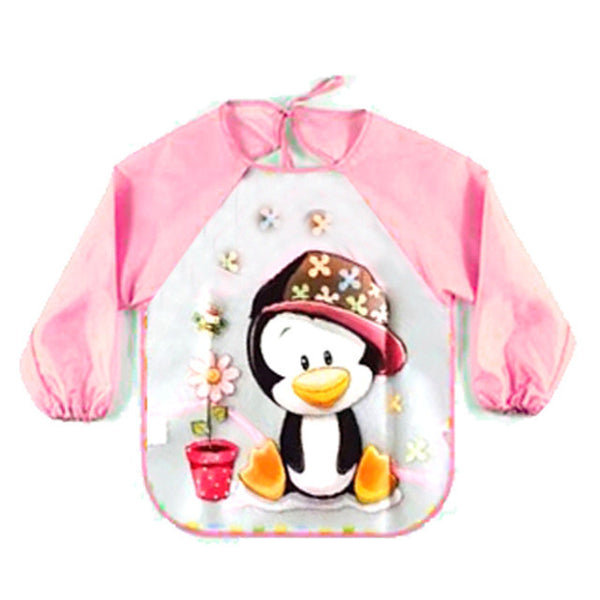Children/Baby/Toddlers Waterproof Long Sleeve Bibs