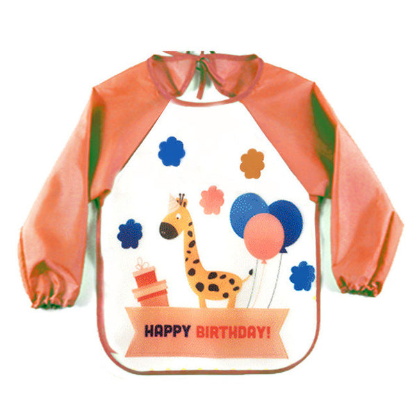 Children/Baby/Toddlers Waterproof Long Sleeve Bibs