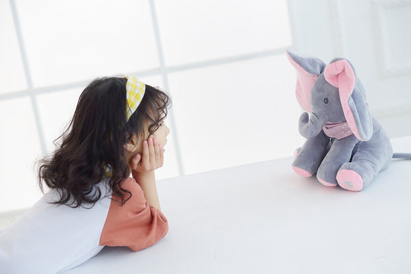 NEW! Musical Peek-A-Boo Elephant Plush Doll