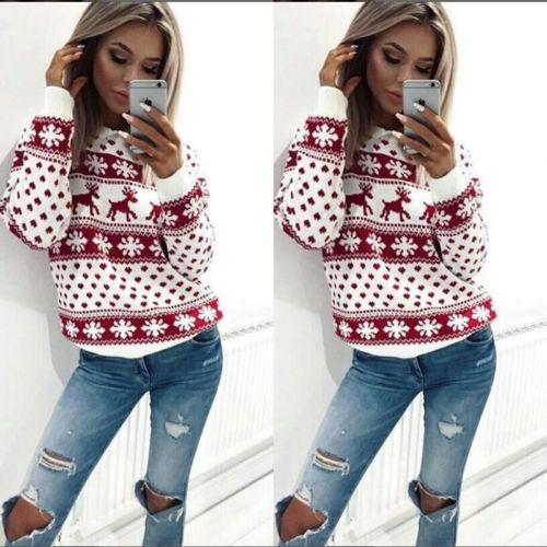 Ladies Ugly Christmas Sweater 001- (Free Shipping)