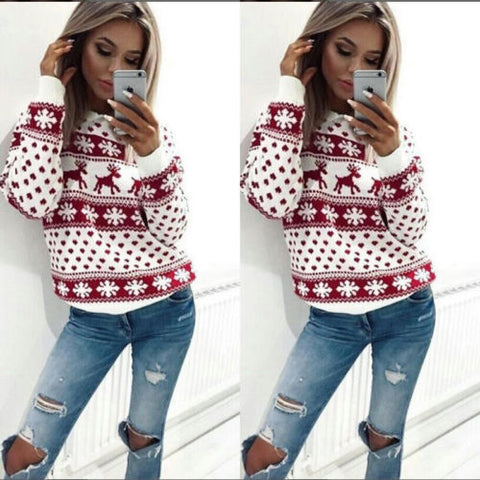 Ladies Ugly Christmas Sweater 001- (Free Shipping)