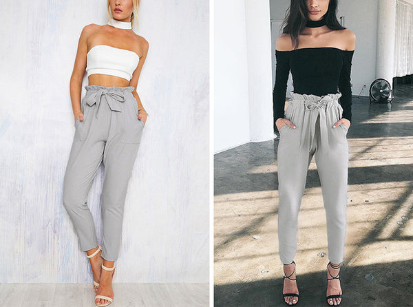 Chiffon high Waist Harem Pants
