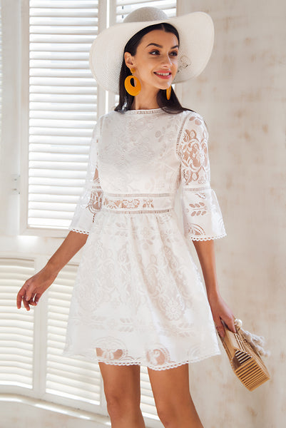 Hollow out lace dress ( AC09 )